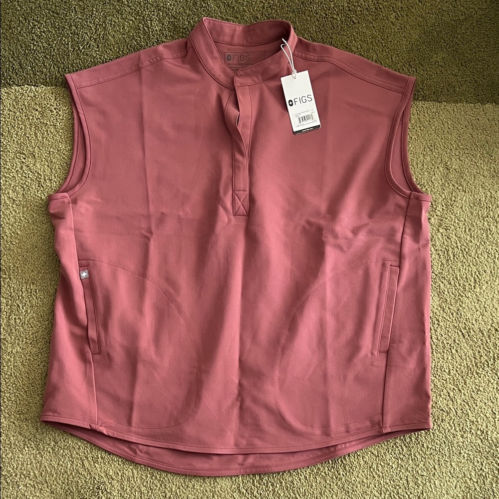Figs Mauve Sleeveless Top